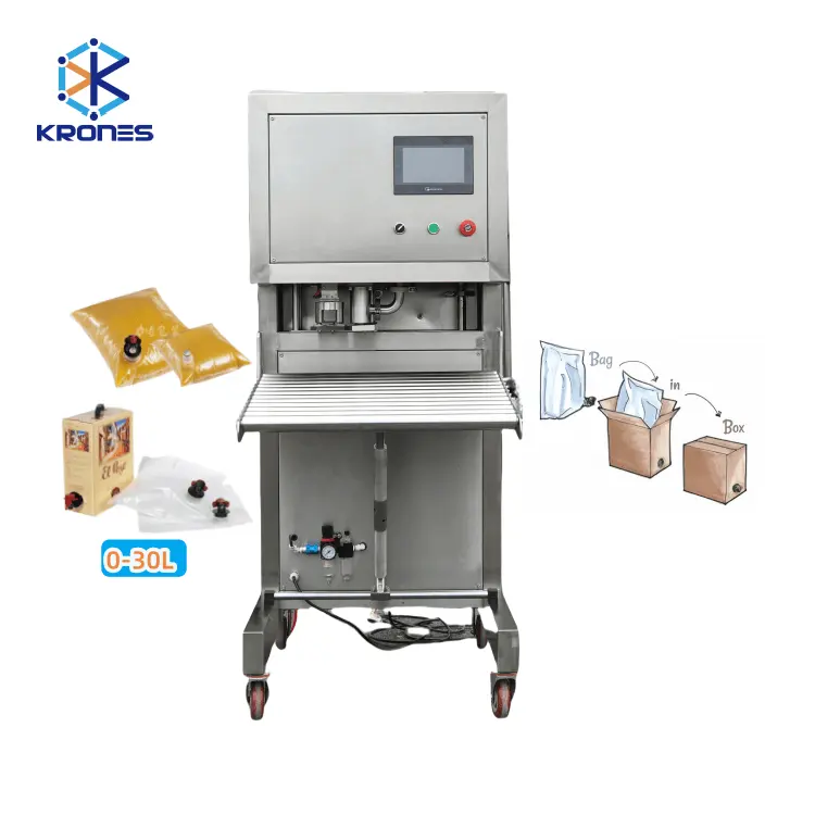 Medidor de vazão automático KBIB-1A, saco de medição de alta precisão, máquina de enchimento de saco em caixa, máquina de enchimento de suco de frutas, saco asséptico