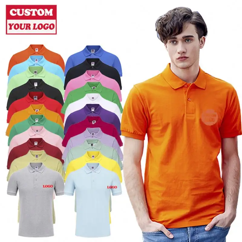 Camisa de algodão do hi vis para homens, logotipo personalizado da qualidade superior do golfe de algodão da manga longa do homem
