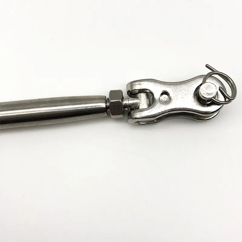 high quality close body ss304 or ss316 rigging screw with jaw end stainless steel cable tensioner