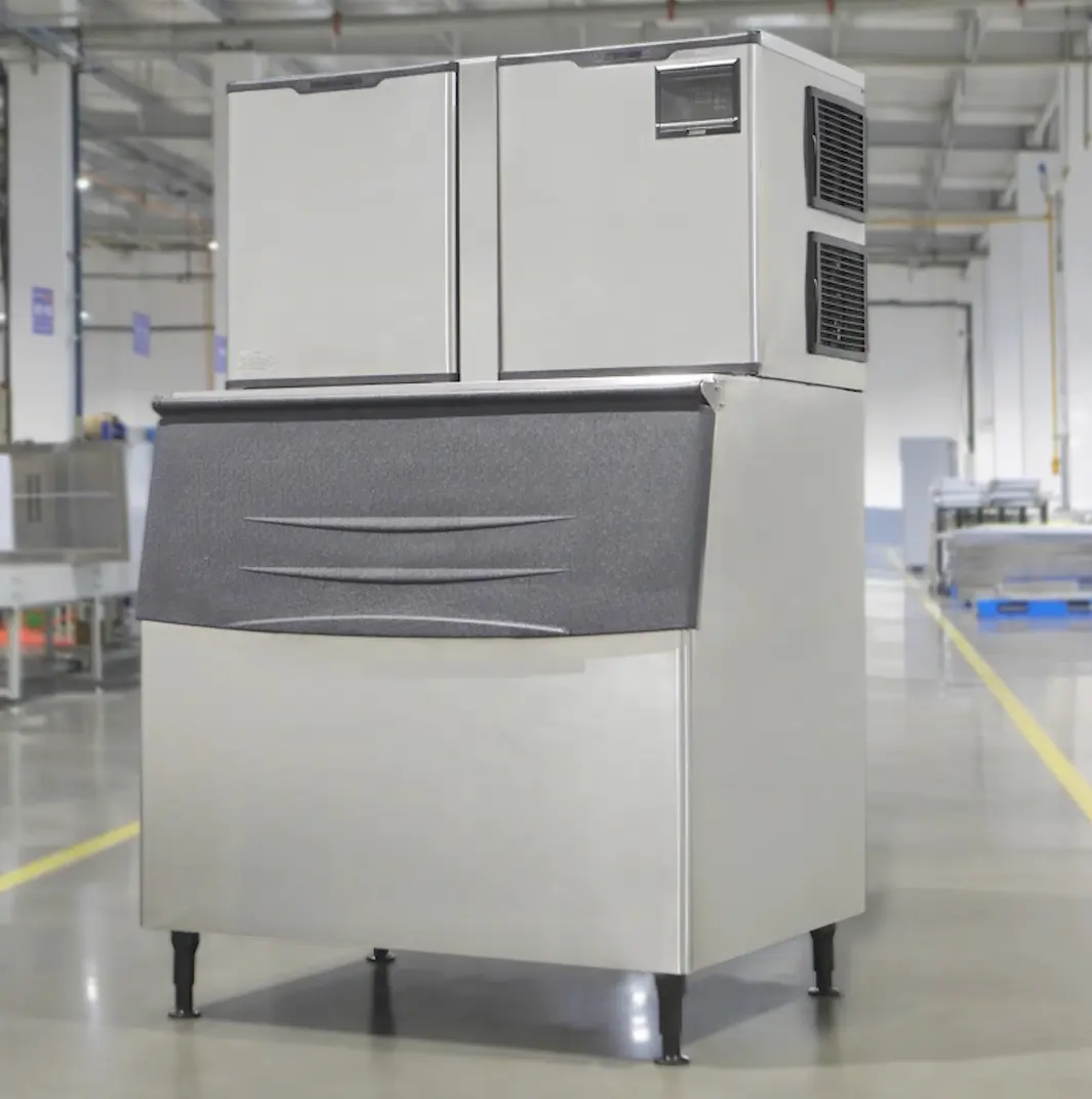 Snooker Top1 fabrication refroidisseur d'air fendu Commercial 500-1000kg Cube bloc Machine à glace automatique en chine