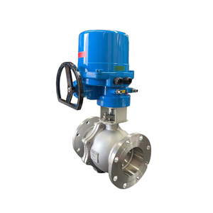 Fabrika kapalı küresel vana DN150 PN16 CF8 A351 paslanmaz çelik motorlu küresel vana - Product Image 4