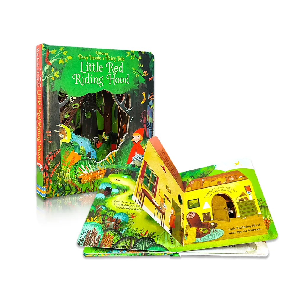 Giocattoli di educazione precoce 3d per bambini illustratori di libri di stampa Pop up storia sollevare i libri di patta per bambini