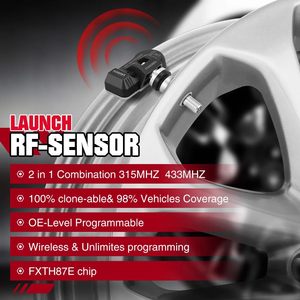 USA EU Warehouse LAUNCH LTR-V FR Sensor 433 315MHZ TPMS Sensor Reifen reparatur werkzeug Reifendruck überwachung Tester Programmierung - Product Image 5