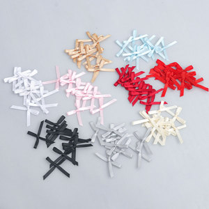 3mm Mini Handmade Double Faced Satin Ribbon <strong>Bow</strong> for <strong>Elastic</strong> <strong>Loop</strong> Gift Box Packing <strong>Bows</strong> for Bra - Product Image 3