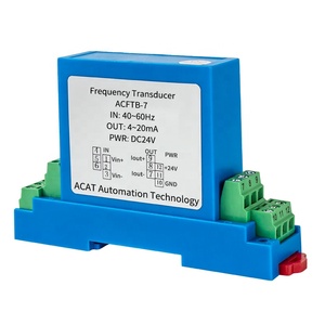 Pulse Frequency signal Transmitter Precision 0.5% DC24V Power 4-20mA <strong>Output</strong> 0-100KHz <strong>Input</strong> Frequency <strong>Measurement</strong> Module Isolator