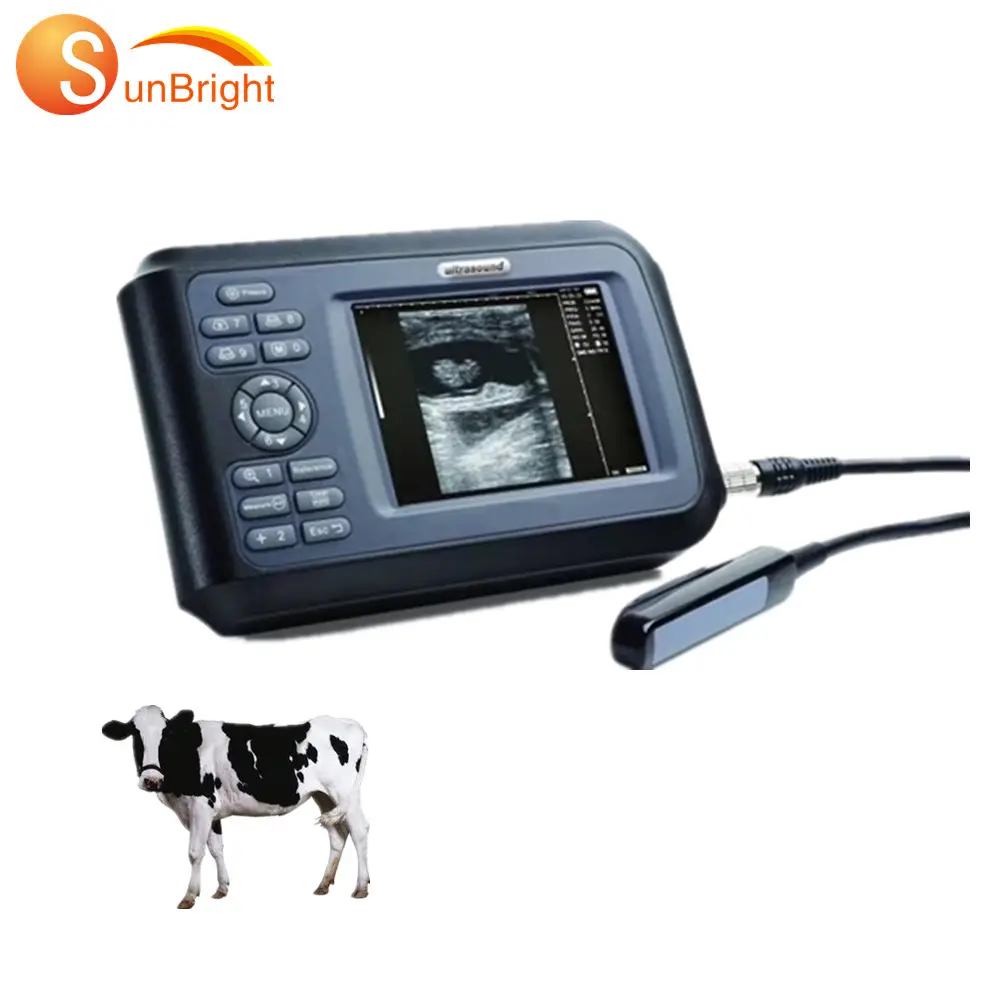 Scanner di eco portatile ad ultrasuoni veterinario veterinario per mucca