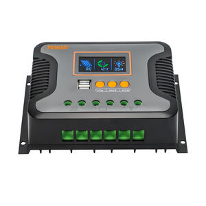 PowMr PWM 30A/60A/80A 48V автоматический Солнечный Контроллер заряда для Электросистемы регулятор PV домашнее зарядное устройство для аккумулятора ЖК-контроллер заряда - Product Image 1