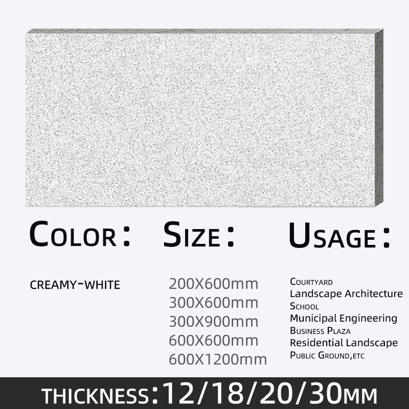 300X600-12épaisseur-Blanc crème