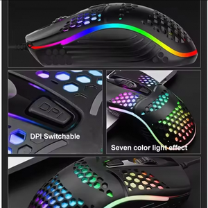 Vendita calda del Mouse USB personalizzato Mech Gaming cavo lungo 1.5M per i giochi per Computer e l'uso da ufficio Desktop - Product Image 2