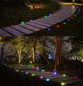 RBG芝生ライトストリングライト15ledミュージックシンクブルー歯アプリ制御12V 10Mランドスケープガーデンヤード装飾用 - Product Image 4
