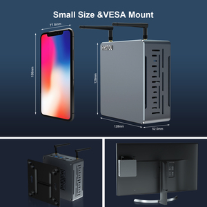 Mini PC Gaming Portable Pas Cher Linux Dual DDR4 Mini PC Micro PC HD DP 4K Display Gamer Mini Computer - Product Image 6
