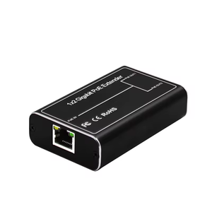 1 en 2 Out 10/100/1000Mbps Gigabit POE Repetidor 3 puertos 100 metros Extensor de caja de metal Conectar entre el interruptor PoE y la cámara - Product Image 2