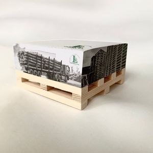 Cubo de notas de impresión de 4 lados de papel, notas adhesivas, Bloc de notas, cubo, nota adhesiva con paleta de madera, Cubo de notas adhesivas - Product Image 4