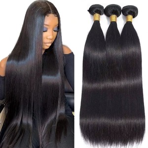 100% <strong>Remy</strong> Human Hair Extensions 30-<strong>Inch</strong> Natural Brazilian <strong>12</strong> Lace Extension Weft 100% Straight 100% Human Hair Weave Bundles - Product Image 2