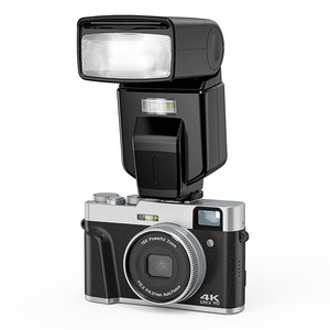 Câmera 4K <span class=keywords><strong>Digital</strong></span> retro com sensor de 48MP CMOS, câmera de vídeo profissional do zumbido 16X com saída HDMI e função Hot Shoe