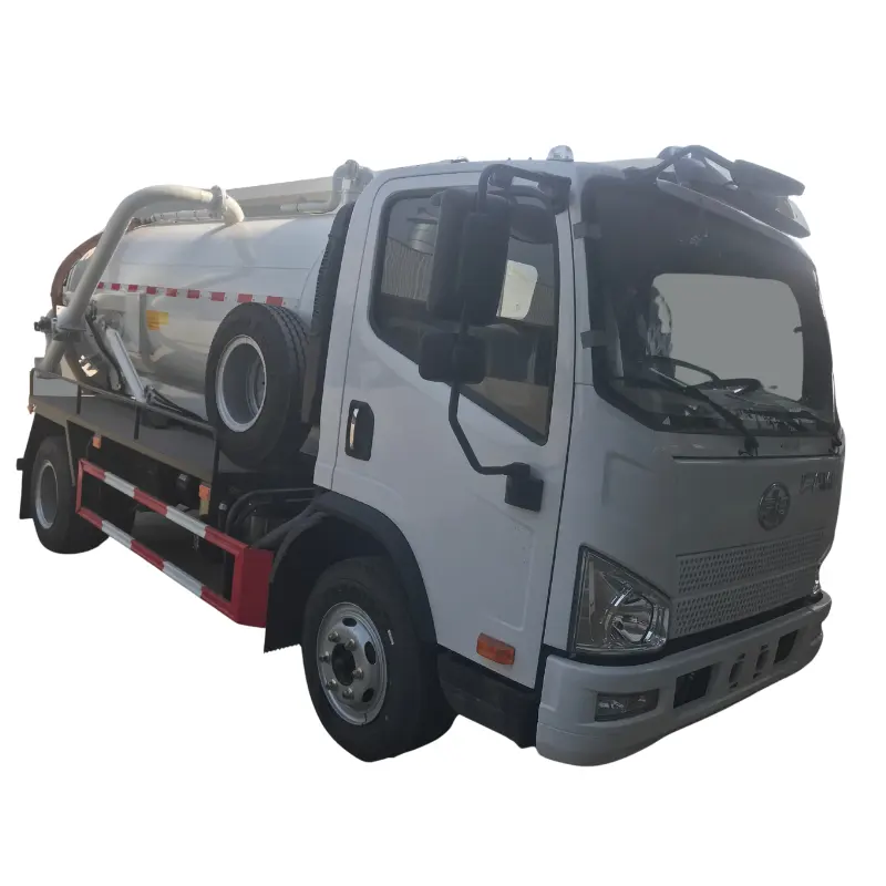 Buena calidad nuevo pequeño 4000 litros FAW camión cisterna séptico 1100gallons aguas residuales vacío lodo camión cisterna Precio del vehículo