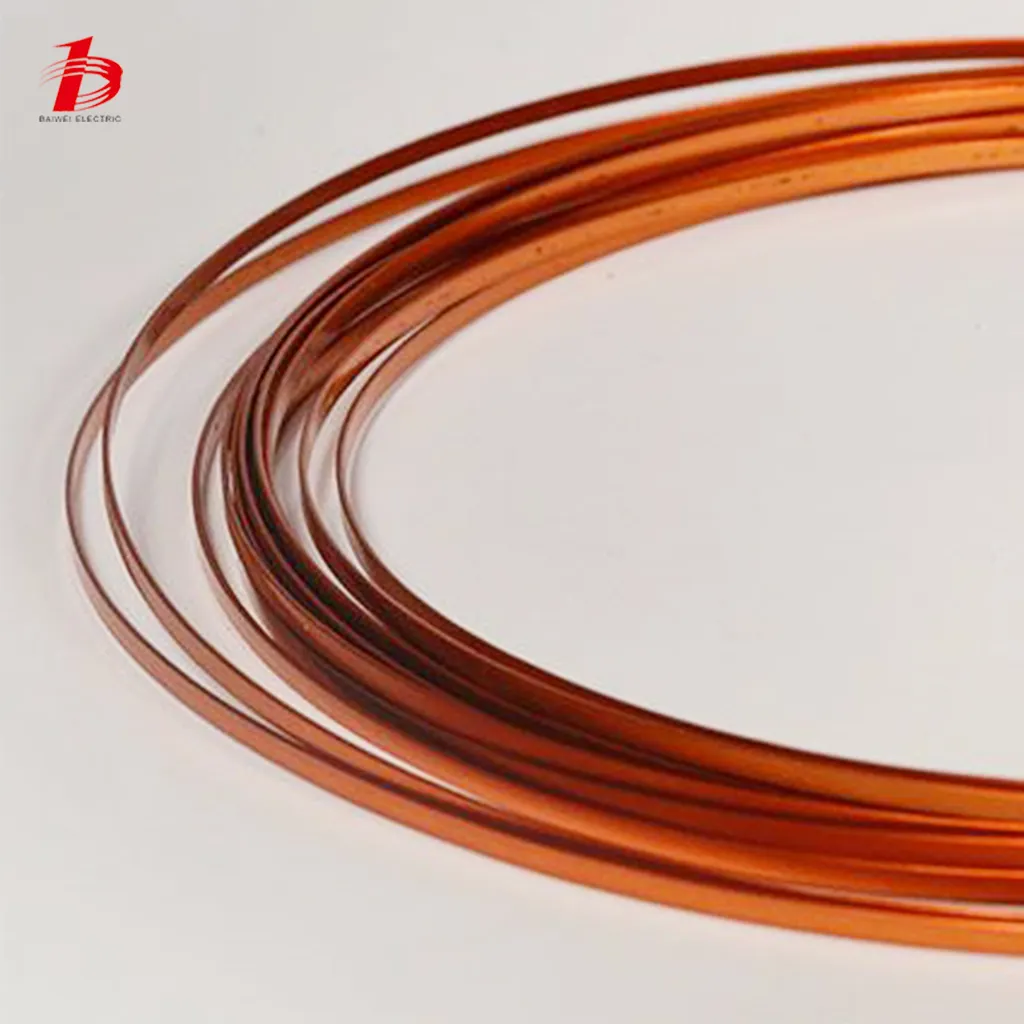 180-220 graus transformador esmaltado liso enrolamento cobre fio quadrado de cobre do esmalte para o enrolamento e o motor da bobina do transformador