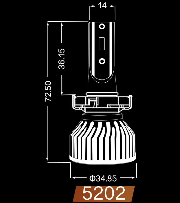 T5C 5202/H16 6000K