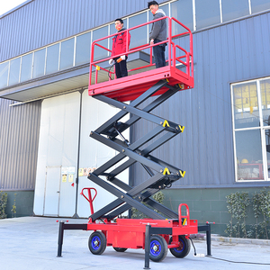 Platform pengangkat gunting listrik hidrolik, kapasitas 4m 6m 8m 10m 12m 14m 16m 18m 500kg - Product Image 6