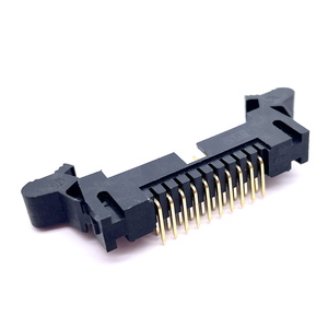 Soulin 2.0mmピッチダブル列20Pin直角短いラグエジェクターヘダーブロックベントピン黒配線ソケットスナップフッククリップ - Product Image 4