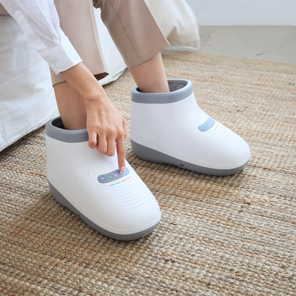 Nouveau produit de Massage sans fil Plasma masseur de pieds Machine chaleur électrique pression d'air chaussures de Massage des pieds