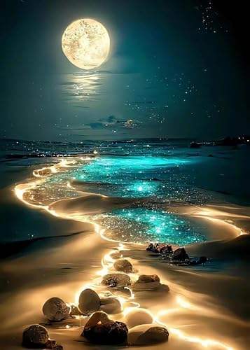 Seaside moonlight