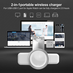 ประเภท C และ USB A พอร์ตคู่สายชาร์จเร็วแบบพกพาหมุนแม่เหล็กไร้สายสายชาร์จสําหรับ Apple Watch 8 7 SE 6 5 4 3 2 - Product Image 2