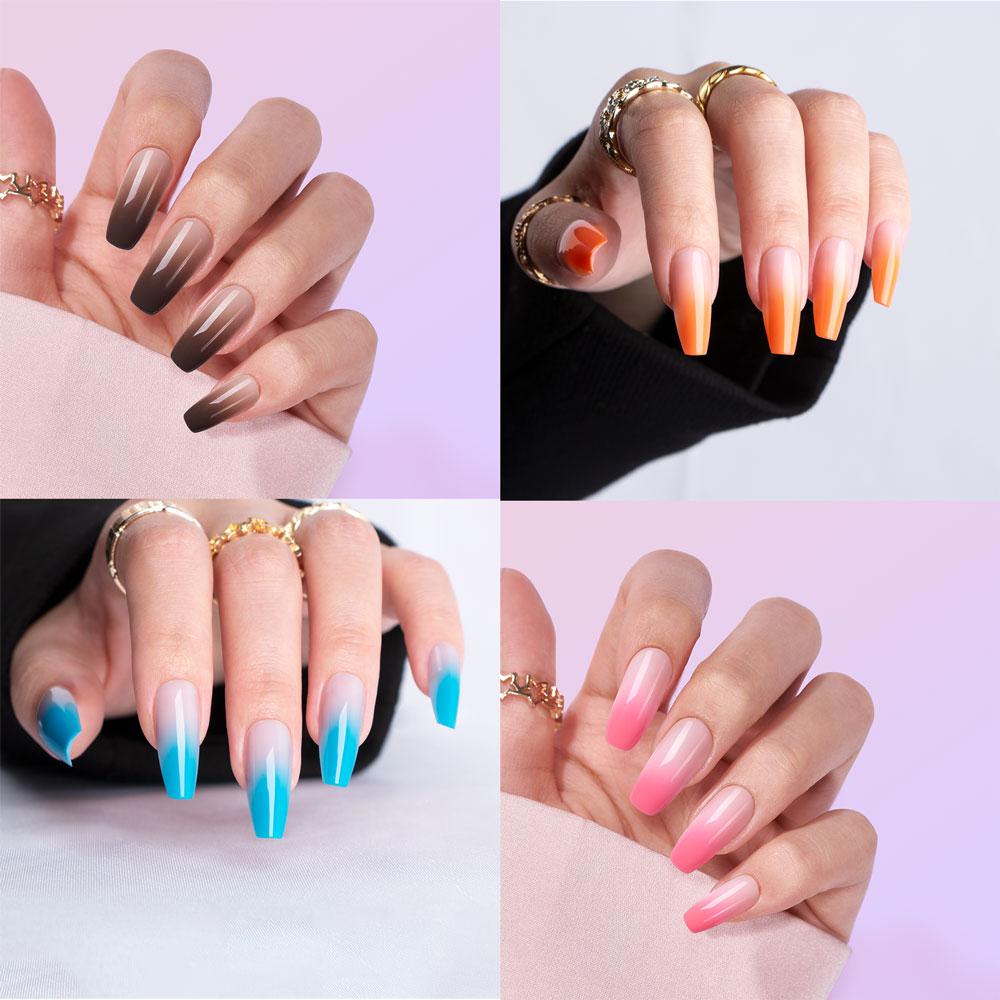 Ombre presse sur les ongles