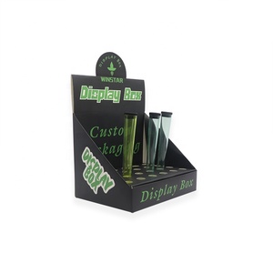 Toptan karton teşhir kutuları ön rulo ekran ambalaj Pop Top sigara plastik tüpler kağıt teşhir standı kutu - Product Image 4