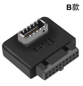 USB3.0内部ヘッダーからUSBType CフロントタイプEアダプター20/19ピンからTypeCコンバーターマザーボードデスクトップコンバーター