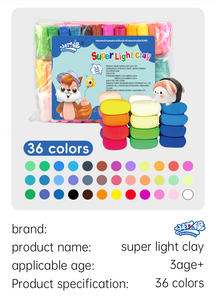 Süper hafif uzay kil emniyet renk hava kuru caly Playdough & balçık hamuru çocuk oyuncak