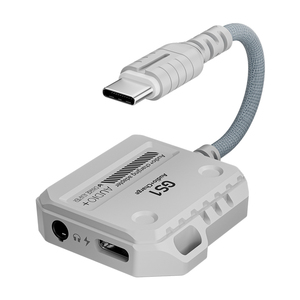 PLEXTONE USB C to 3.5mm Headphone Charger <strong>Adapter</strong> <strong>2</strong> in <strong>1</strong> Type C to Aux <strong>Audio</strong> <strong>Adapter</strong> with PD 60W Fast Charging for Phone I .Pad - Product Image 1
