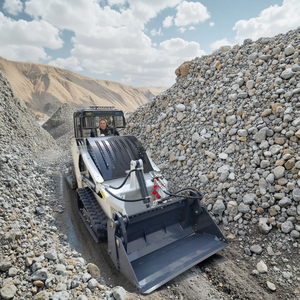 Stability Tracked Skid Steer Loader Safe Operation High-Capacity <strong>Load</strong> Crawler Loader for Diverse Applications - Product Image 1