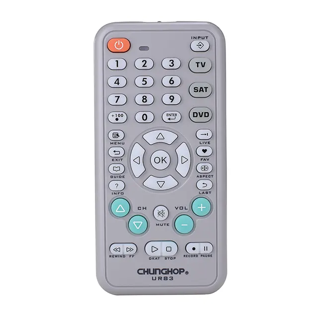 Điều Khiển Từ Xa Phổ Thông Chunghop UR83 TV Với 3 Thiết Bị Hoạt Động Với 1 Điều Khiển Từ Xa