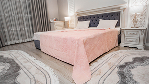 ผ้าคลุมเตียงผ้ากำมะหยี่หรูหรา-ผ้าฝ้าย100% นุ่มพิเศษหรูหราและเป็นมิตรกับสิ่งแวดล้อมพร้อมการรับรอง OEKO-TEX - Product Image 6