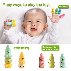 Funny <strong>Apple</strong> Shaped Catch Worms Game Toy - Educational Learning Toy for Toddlers | Simple Number &amp; Color Matching Game - Product Image 3