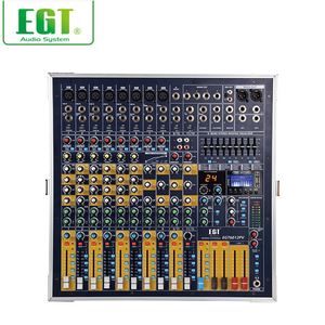 EGT 24数字混响效果混音器音频功率混音器，带盖12通道专业混音器 - Product Image 3