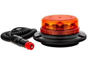 Dual Voltage <strong>12</strong> <strong>V</strong> <strong>24</strong> <strong>V</strong> Car Vehicle Warning Flashing Rotating Magnetic Blue Green <strong>LED</strong> LightHouse Beacon - Product Image 2