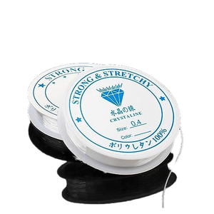 0.8mm White Clear Stretch TPU <strong>Elastic</strong> Crystal Line Thin Jewelry Making Beading <strong>Cord</strong> <strong>String</strong> Wire/<strong>Cord</strong>/<strong>String</strong>/Thread - Product Image 2