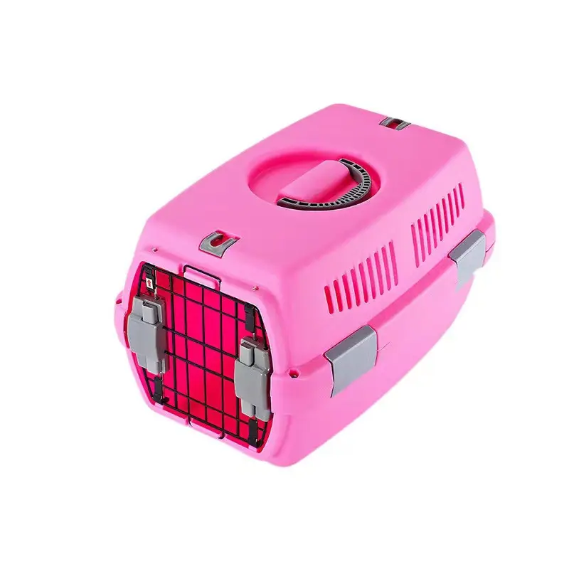 Fabbrica personalizzata Multi colori plastica Pet Flight Cage Carriers Dog Cat Shipping Box nuova custodia portatile per il trasporto aereo all'aperto