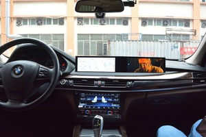 21英寸双屏互动显示器，适用于宝马X5 X6 2010- (E70 E71)，安卓13 Carplay全球定位系统音乐视频多媒体监视器 - Product Image 4