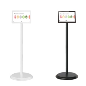 10.1 Software di valutazione del servizio di smiley del dispositivo di Feedback dei clienti con supporto verticale del terminale di Feedback dei clienti - Product Image 1