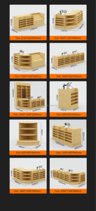 迪金店收银台便利店零售柜台方便结账柜台 - Product Image 5