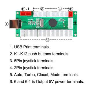 AIsmartlink Raspberry PI Arcade botones reproductor DIY Kit Joystick 5V LED Arcade botón para Arcade Stick PC juegos Mame - Product Image 4