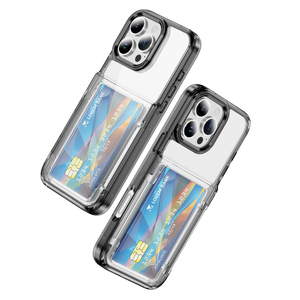 新款时尚透明翻盖卡盒手机壳防摔多功能保护套适用于Iphone 16 Pro Max - Product Image 5