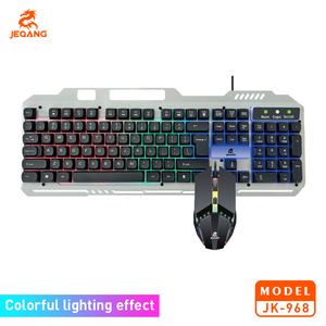 Jeqang-Combo de teclado y ratón con cable, funciones de retroiluminación, estilo láser, para trabajo de oficina o juegos, con cable, a la moda, a la vez - Product Image 2