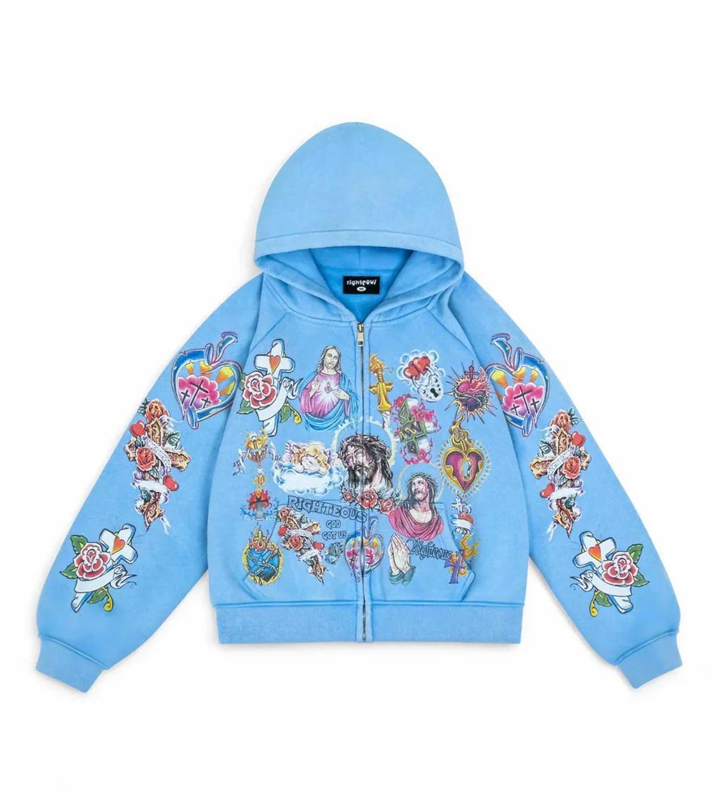Zip court bleu « Risen King »