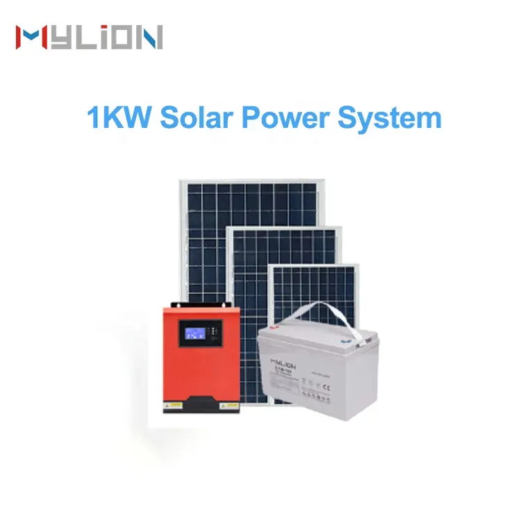 Sistema de energía Solar para uso doméstico, inversor híbrido fuera de la red de 3KW, 3KVA, 1200W, Panel Solar de 3,6kw, batería AGM, 5KW, 10KW, 3000W