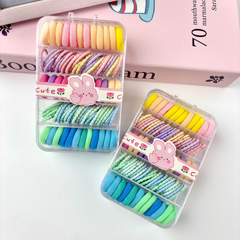 Candy-colored (hair ties)