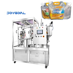 Otomatik sıvı stand-up çanta emzik kese dolum ve kapaklama kapak-vidalama sızdırmazlık ekipmanları paketleme makinesi fiyat - Product Image 2